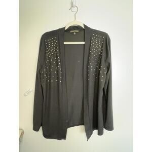 Always Indigo Soft Black Cardigan - Sz. L